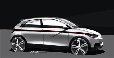 Audi A2 concept – rymlig konceptbil i premiumklassen